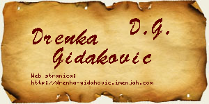 Drenka Gidaković vizit kartica